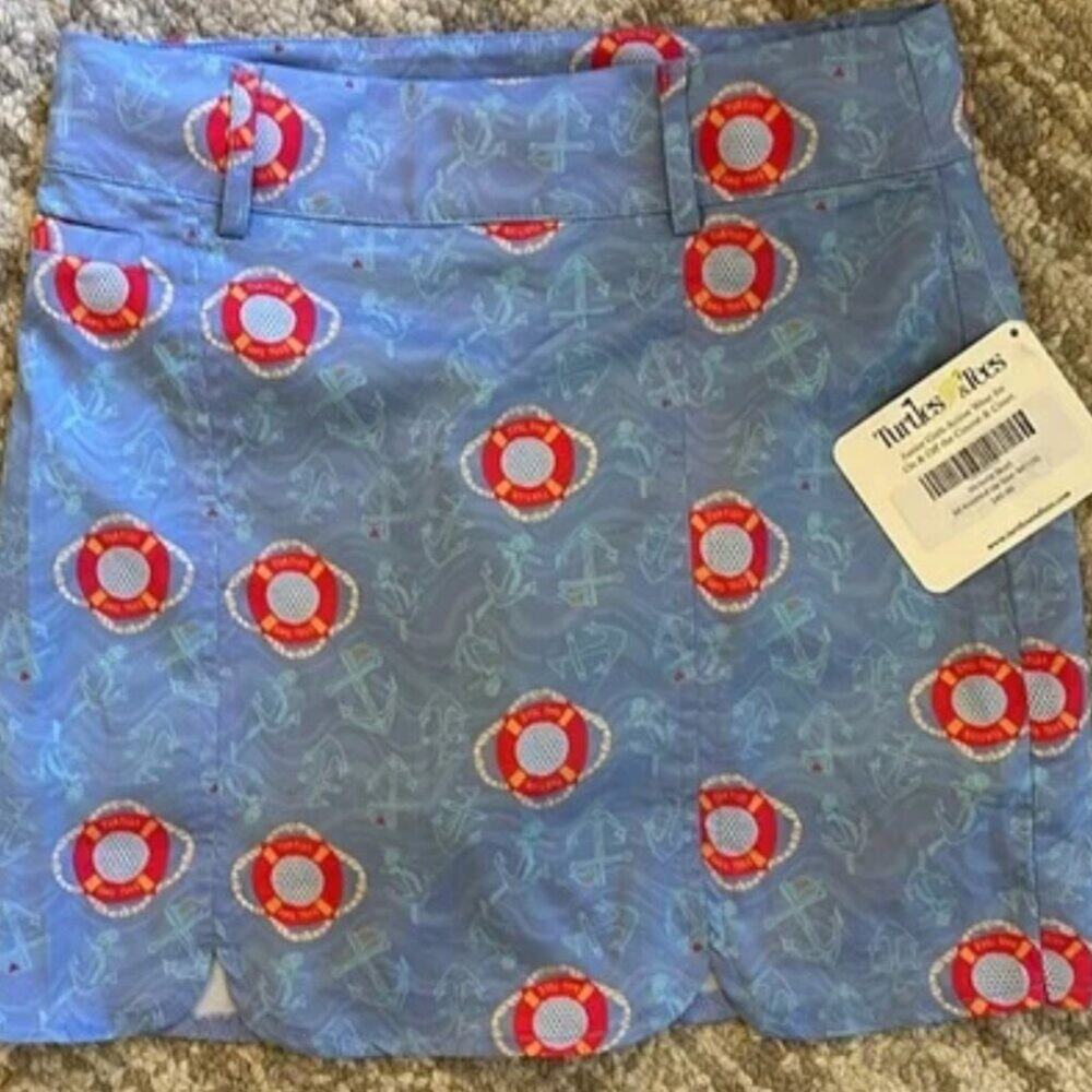 Turtles & Tees Tennis Skirt Skort Pickleball Golf Size Small - Picture 2 of 10